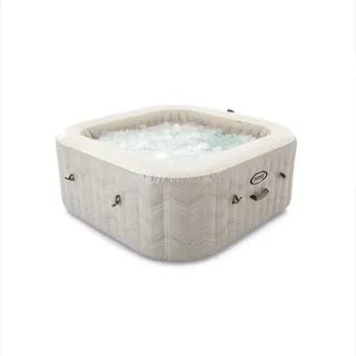 Intex PureSpa Chevron Deluxe Square 211 x 71 cm Creme