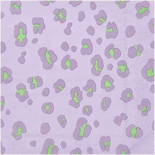 Rico Design Servietten Acid Leo, flieder/grün, MIX