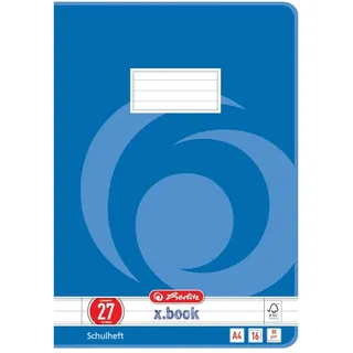 Herlitz Schulheft A4 Lineatur 27 16 Blatt