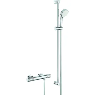 Grohe Grohtherm 1000 Performance Thermostat-Brausebatterie, mit Brausegarnitur - Chrom