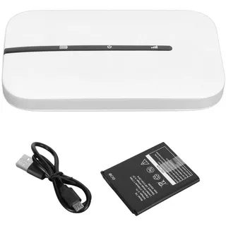 ciciglow 4G LTE Mobiler WLAN-Hotspot mit SIM-Kartensteckplatz, Bis zu 10 Benutzer, 2100-mAh, Tragbarer WLAN-Hotspot, Breite Kompatibilität, Tragbare Größe für Unterwegs