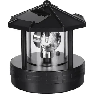 LED Rotierenden, Leuchtturm Licht, 360 Grad drehbare Lampe LED Solar Garten Lichter wasserdichter Leuchtturm für Outdoor Garten