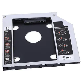 9.5mm Aluminium SATA HDD SSD Gehäuse Festplattenschacht Caddy Optischer DVD Adapter für Laptop