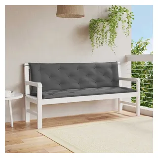 vidaXL Bankauflage 150 x 50 x 7 cm anthrazit 2 St.
