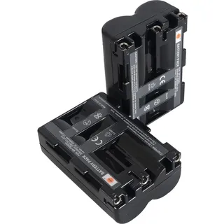 (2-Pack) NP-FM500H DSTE Ersatz Batterie Akku Kompatibel für Sony Alpha SLT-A57, SLT-A58, SLT-A65, SLT-A65V, SLT-A68, SLT-A77, SLT-A99, CLM-V55, npf Akkuladegerät