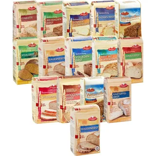 Bielmeier 15teiliges Brotbackmischung-Kennenlern-Set
