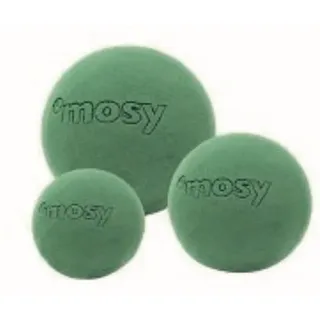 MOSY Nass-Steckschaum-Kugeln, Durchm. 6 cm, 5 Stück, Steckmasse, Blumensteckschaum, Blumen-Gestecke, Frischblumen