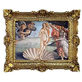Lnxp Wunderschönes Bild 56x46 cm Gemälde Antik Barock Repro * Die Geburt der Venus * Gemälde von Sandro Botticelli 50B