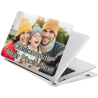 Personalisierte Foto Hülle kompatibel mit MacBook Pro 16 (A2991/A3403/A3186), schützende, aufsteckbare, schlanke Hartschalenhülle, personalisierbar mit jedem Bild/Text, Geschenk zum Geburtstag
