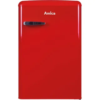 Amica VKS 15620-1 Retro-Kühlschrank (120 l, 875 mm hoch, Rot)