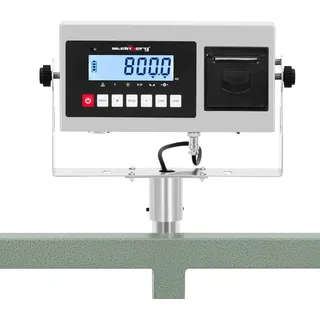 Steinberg Systems Plattformwaage - 800 kg / 0,1 kg - 100 x 100 cm LCD mit Etikettendrucker