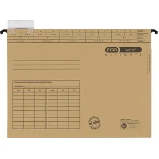 Elba Hängemappe ULTIMATE 100555356 DIN A4 240g Karton naturbraun