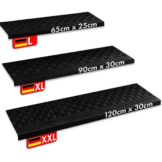 karat homeliving Gummi-stufenmatten für außen Diamond 25 x 65 cm