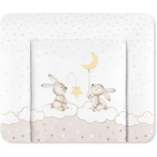 Julius Zöllner Wickelauflage Softy 75x75 cm - Wickelunterlage - wasserdicht und abwischbar - Made in Germany – Oeko-Tex Standard 100 – Traumhase