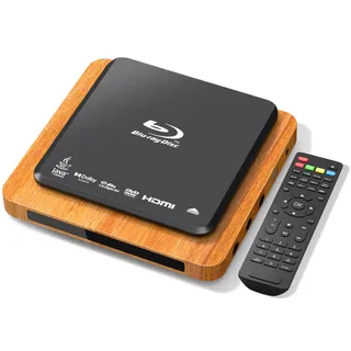 Blu Ray Player, 1080p Full HD mit Dolby Digital Surround Sound, Blu Ray Disc B 2 und All Region DVD, HDMI/USB/AV-Anschlüsse, Blu-ray Disc Player für TV/Wohnmobil/Heimkino/Auto
