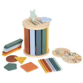 Small Foot Company Montessori Sortierspiel mit Trommel Farbe: Mehrfarbig