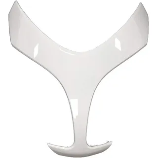 one By Camamoto 77380010C Abdeckung Abdeckung Schild Abdeckung Oberrahmen weiß kompatibel mit Yamaha T-Max 500 Baujahr 2008-2009-2010-2011