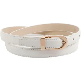 Anthoni Crown Damengürtel Leder weiß 70