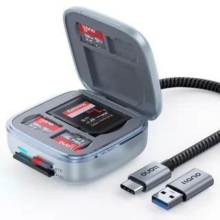 llano F17 2-in-1 SD 4.0 Kartenleser-Adapter, 312 MB/s UHS-II, Plug&Play