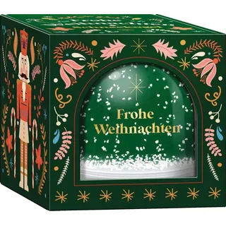 Groh Weihnachtswunderland, Schneekugel groß zum Selbstgestalten: Frohe Weihnachten / Nussknacker