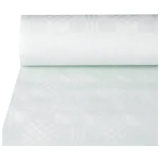 Papstar Tischdecke Einweg 12542 100 x 500 cm Weiß
