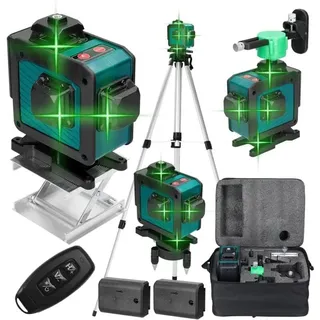 Ej.life - Laser-Nivelliergerät, 4D-Laser-Nivelliergerät mit 16 Linien, 3°-Nivelliergerät mit automatischer Nivellierfunktion, Hebeplattform,