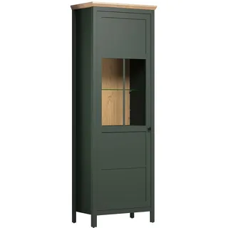 trendteam Vitrine Stanton Dekor Tannengrün