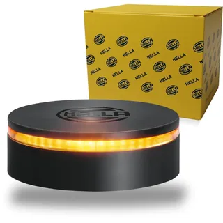 Hella 2RL 455 256-001 LED-Rundumkennleuchte - K-LED Rebelution - 12/24V - gelb - geschraubt - Kabel: 150mm - für Traktor, LKW, Gabelstapler