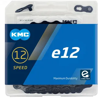 KMC Kette "E12"12-fach, 1/2" x 11/128"Für E-Bikes mit Mittel