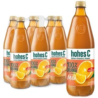 Milde Orange mit zartem Fruchtfleisch 6 x 1l, 100 Saft, Orangensaft, Vitamin ...