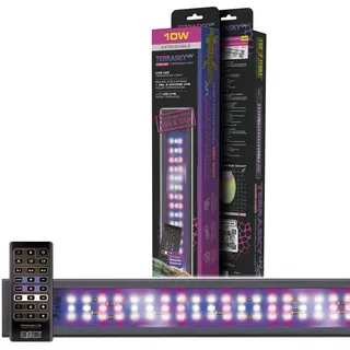 Exo Terra TerraSky UV-LED Terrarienbeleuchtung 10W, & UVB LED-Leuchte für Terrarien, individuell steuerbares Lichtspektrum, Fernbedienung, IP54, inkl. Timer