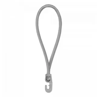Bradas Spanngummi mit Haken in Grau 18 cm