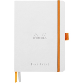 Rhodia 117815C - Notizbuch Goalbook DIN A5 mit Softcover 120 Blatt weiß, dot/punktkariert, 90 g, Weiß, 1 Stück