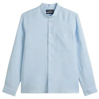 Marc O'Polo Businesshemd Marc O ́Polo Men / He.Hemd langarm / Stand up collar, long sleeves, one blau XL