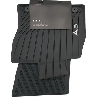Audi A3 2013-2020 Gummifußmatten Allwettermatten vorne Schwarz, 2 Stück