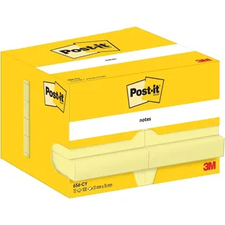 Post-it Haftnotizen 656 gelb, 12 Blöcke
