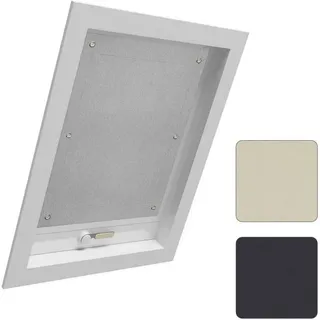 Woltu Thermo Dachfenster Rollo ohne Bohren Sonnenschutz Verdunkelungsrollo mit Saugnäpfen, Thermorollo Hitzeschutz für Dachfenster 60x73 cm