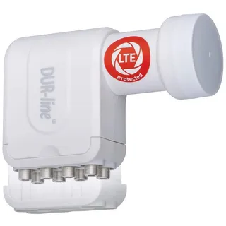Dur-Line +Ultra Octo LNB 8-fach für bis zu 8 Teilnehmer weiß - mit LTE-Filter, digital mit Wetterschutz, Full HD, 4K,Premium-Qualität