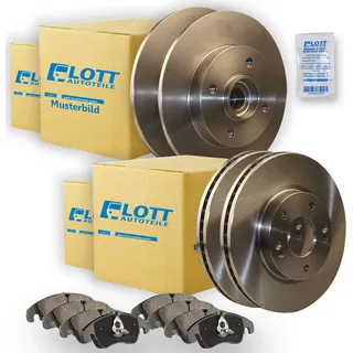 Brembo Bundle Brembo Bremsscheiben Xtra Line + Beläge Vorne Hinten Skoda Octavia 3 5E5