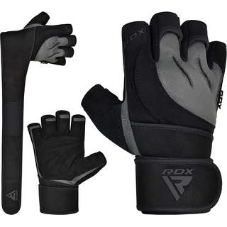 RDX Trainingshandschuhe RDX Fitness Handschuhe Trainingshandschuhe Lang Handgelenkstütze Sport SMALL