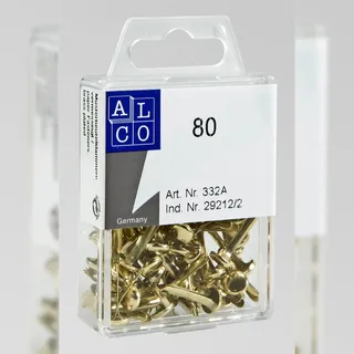 Alco 332A Musterbeutelklammern Größe 3 80 Stück