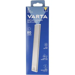 Varta Motion Sensor Slim Light Rechargeable Box Mobile Kleinleuchte mit Bewegungsmelder Weiß