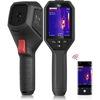 HIKMICRO B1L Wärmebildkamera mit 160 x 120/19200 IR-Auflösung, WLAN, 25Hz Bildfrequenz, 3,2" LCD, kompakte Infrarot-thermokamera mit Hochtemperaturalarm, Software, Messbereich-4°F~1022°F