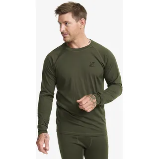 Route Merino Light Base Layer Top Herren Forest Night, Größe:XL - Herren > Funktionsunterwäsche - Grün