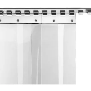 HaGa Lamellenvorhang nach Maß PVC-Lamellenvorhang 30cm 2,5m Br 2,5m H., PVC-Streifenvorhang lebensmittelecht, kältefest, transparent 250 cm x 250 cm