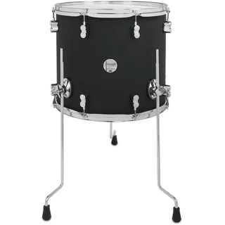 Pacific Drums Concept Maple Floor Tom, 16" x 14", Satin Black Finish Ply