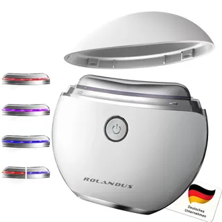 rolandus EMS Gua Sha,Rolandus® Gesichtsmassagegerät Gua Sha Elektrisch mit Vibration & Wärme Gesichtsformungswerkzeug mit Rot,Blau,Grün&Buntfarbigslicht Face Massager Für Gesicht Anti Falten Anti Aging