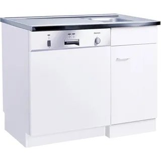 kochstation Spülenschrank KS-Elster 100 x 85 x 60 cm Weiß