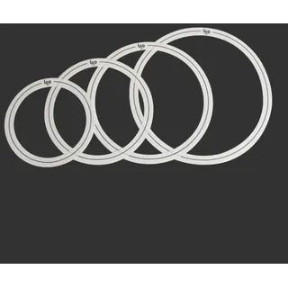 Schlagzeug-Set Dämpfungsringe, 4 Stück, Stummschaltung, Tonregler, Percussion 10/12/14/16 Zoll (B)