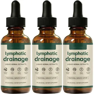 Lymphoria Lymphdrainage-Tropfen 59ml–Lymphoria Wellness-Tropfen, fördert die effektive Entwässerung des Lymphsystems,natürliche Kräutermischung,reinigt Ihren Körper, einfache Anwendung (3PCS)